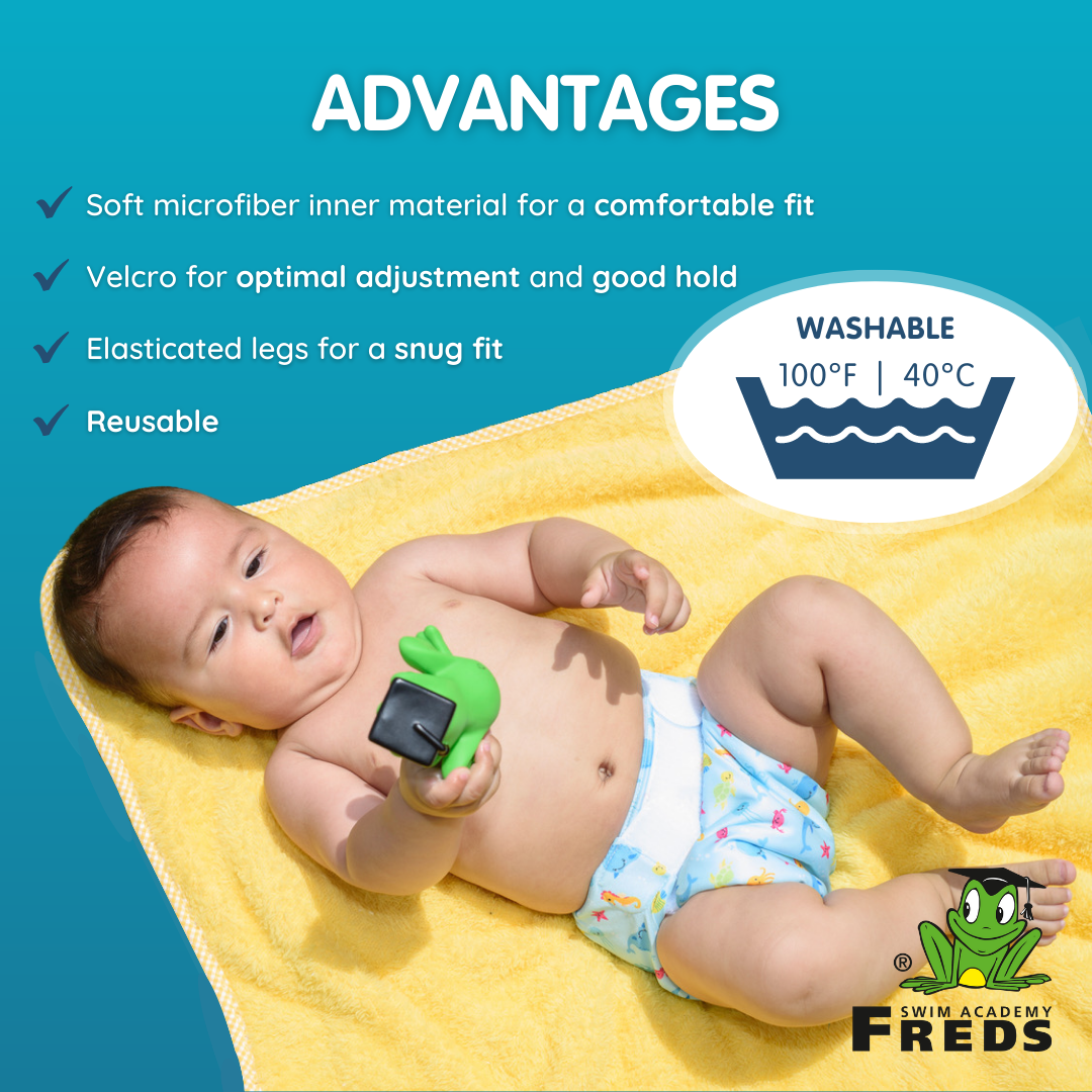 BUNDLE: SWIMTRAINER Red + Nappy Blue
