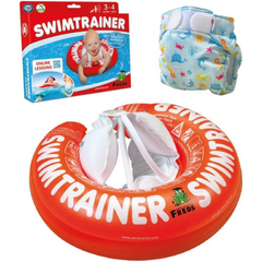 BUNDLE: SWIMTRAINER Red + Nappy Blue