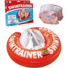 BUNDLE: SWIMTRAINER Red + Nappy Pink
