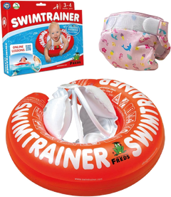 BUNDLE: SWIMTRAINER Red + Nappy Blue