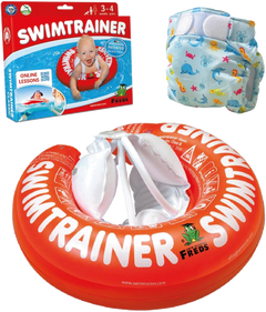 BUNDLE: SWIMTRAINER Red + Nappy Pink